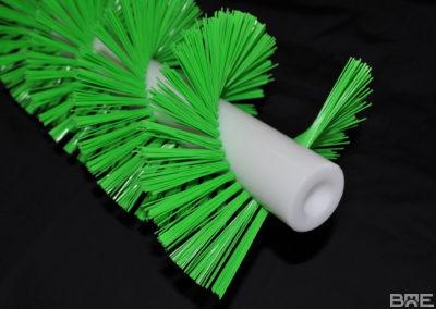 Brosse hélicoïdale avec alésage