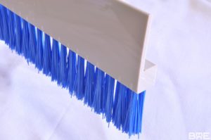 Brosse plate alimentaire avec usinage du support