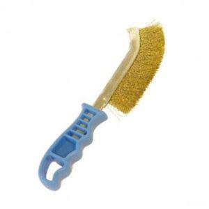 Brosse métallique à manche plastique
