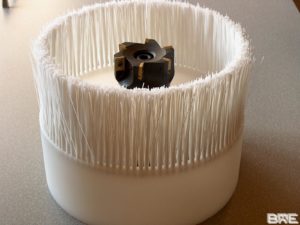 Brosse industrielle boisseau anti projection dans les centres d'usinage