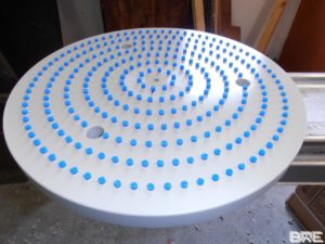 Brosse industrielle en plateau avec garnissage court