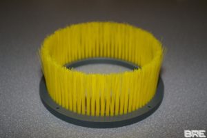 Brosse rotative boisseau de protection