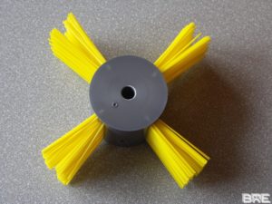 Brosse rotative pour agrainoir
