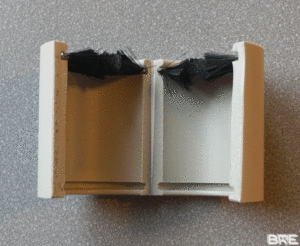 Brosse strip arrondie pour l'industrie alimentaire