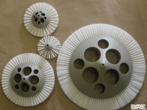 Brosses plateaux industrielles avec supports spéciaux