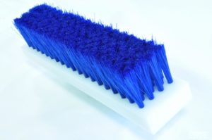 Brosse plate alimentaire à fibres souples