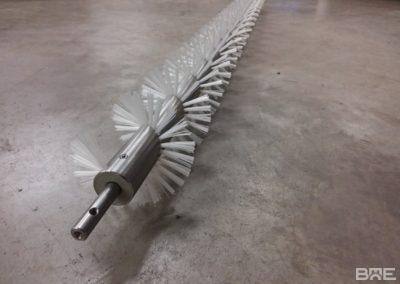 Brosse hélicoïdale mélange et convoyage