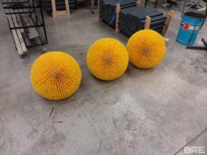 Brosses boules pour le nettoyage de canalisations