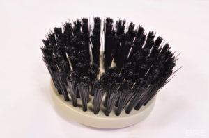 Brosse plateau industrielle avec fibres inclinées