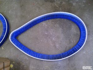 Brosse sur courroie crantée
